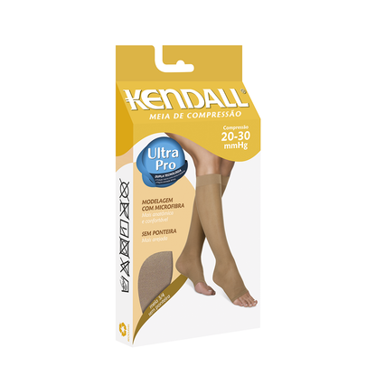 Kit 3 MEIA KENDALL 3/4 20-30 MMHG SEM PONTEIRA 1881